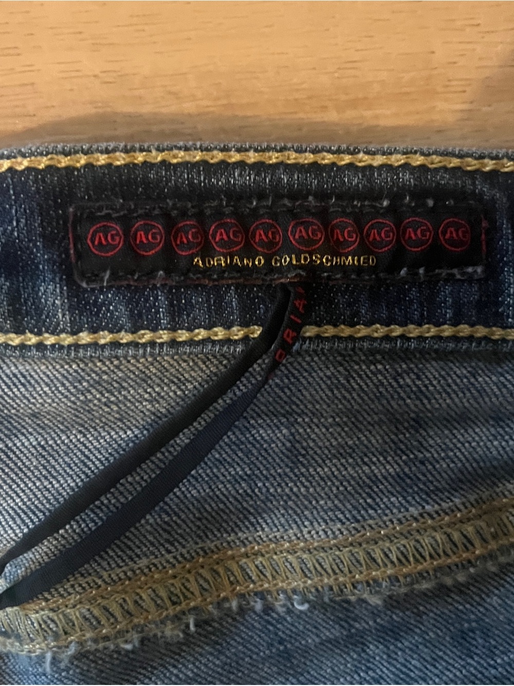 AG Adriano Goldschmied Dark Blue Flare Jeans - Picture 4 of 4